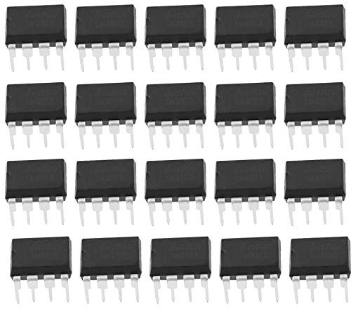 100pcs 8 pines doble amplificador operacional de baja potencia doble en línea LM358 con amplificador tipo parche de circuito de compensación interna