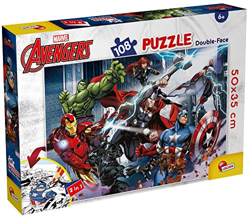 Liscianigiochi 99719 Lisciani Games Marvel Puzzle DF Plus 108 Avengers