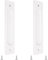 MOROBOR Tiradores rectangulares para puerta corredera empotrada de 180 mm, 2 tiradores de aleación de aluminio para puerta de armario con tornillos de montaje para puerta corredera de granero,Blanco