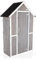 Garden tool storage shed by Garden Universe Grey wooden shed store toy potting WS02-GREY
