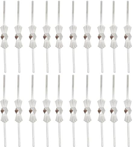 GANAZONO 400 Piezas Accesorios De Lámpara De Cristal Pajarita De Cristales Piezas De Cuentas Clips Luz Colgante Cristales Conector Accesorios para Teléfono Celular Candelabro De Cuentas