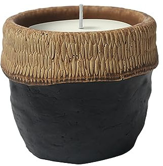 Lot de 2 récipients nordiques créatifs pour décoration d'intérieur - Ciment aromathérapie - Essence de thé noir et blanc