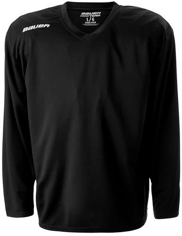Bauer Hockey Flex Practice Jersey (Black, Youth Medium/Large)