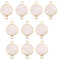 Beebeecraft 1 Scatola 10 Pezzi Gemme Link Ciondoli Quarzo Rosa Naturale Rosa Dorato Piatto Rotondo Pietra Pendenti Ciondoli Connettori per Collana Bracciale Orecchino Portachiavi Creazione