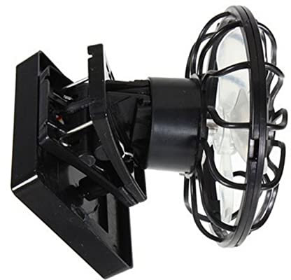 PRETYZOOM Energy-saving Cooler Fan Solar Panel Rechargeable for Home Office Dorm