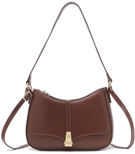 cotwoco Handtasche Damen Klein mit 2in1 Schultergurten | Y2K Crossbody Bag & Retro Hobo Schultertasche | PU-Leder Umhängetasche Damen Klein für Party, Dating, Shopping