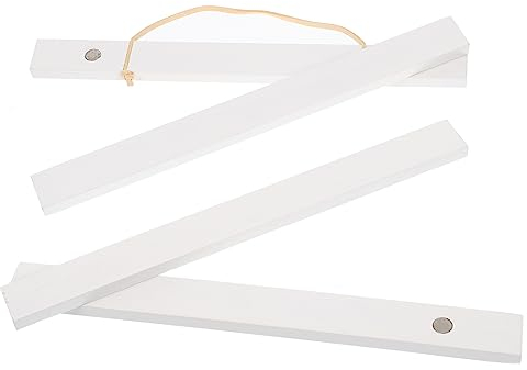 ULDIGI Bildclip Magnetischer Bilderrahmen Magnete Posteraufhänger Malerei-Aufhänger wandverkleidung wand polsterung hängender bilderrahmen Plakatrahmen zum Aufhängen Hanfseil Weiß