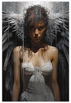 LIPOYE Luis Royo Geïnspireerde Kunst-Leinwand-Poster, Schlafzimmerdekoration, Landschaft, Büro, Raumdekoration, Geschenk, 60 x 90 cm
