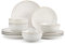 MALACASA Juego de Vajilla para 4 Personas, Vajillas Completas Modernas 12 Piezas, Set de Vajilla Gres para Lavavajillas y Microondas - Serie LYDIA