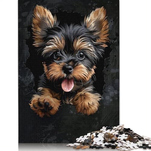 Yorkshire Terrier Jigsaw Puzzles Puzzle for Adults Kids. 520 Piece Whimsical Challenge Toy Educational Game Home Decoration for Adults& Kids Age 14 Years Up 520pcs (52x38cm)