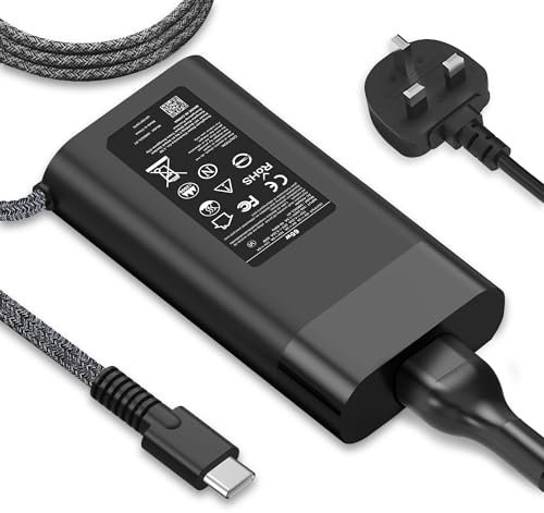 New Slim 65W 45W USB C Laptop Charger for HP Elitebook,Envy,Spectre,Envy X360,Spectre X360,Chromebook,ProBook,Travel Type C notebook Power Supply Adapter,include Braided Fast Chargers Power Cord