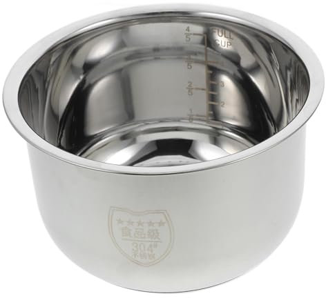 Cabilock Rice Cooker Inner Pot Non-Stick Stainless Steel Inner Cooking Pot for Electric Rice Cooker - 2L Capacity