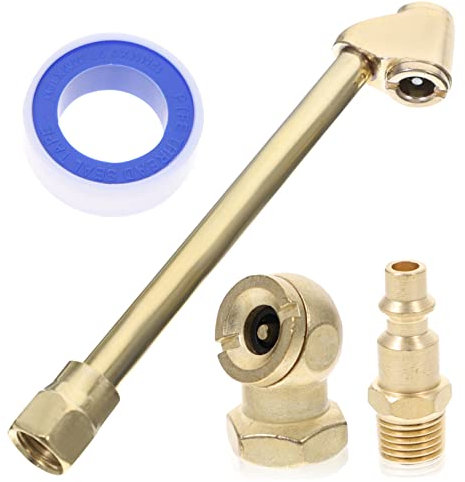 GANAZONO 1satz Brass Air Chuck Set Für Reifenfüller Npt Adapter Dichtband Robuste Luftkompressor-anschlussstücke Für Industrielle Anwendungen Für Präzise Luftfüllung