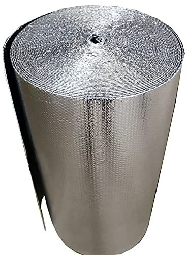 Heizkörper-Reflektorfolie – doppelseitige wärmereflektierende Dämmplatten, Aluminium-Dampfsperre für Betonplatten, Stangenscheunen, Krabbelräume und Keller