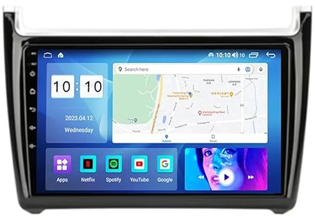 Radio con Pantalla Táctil Android 15 9 Pulgada para Volkswagen Polo 5 Sedan 2013,Reproductor de Video,Navegación GPS,Control del Volante Bluetooth,4-Core WiFi 1G+32G,4-Core WiFi 1G+32G