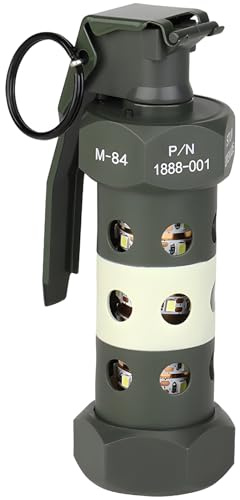 Taktisches Rauchgranatenlicht für Notfall, Flashbang Modell für Airsoft, 800 Lumen, Nachthelligkeit mit Metallring