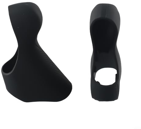 Honseadek Capuchon de levier de vitesse pour Ultegra 105 ST-6700 10 vitesses, pour vélo de route en noir, rouge, bleu, vert, rose, jaune, gel de silice (noir)