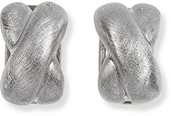 HEIDE HEINZENDORFF Wechselcreole Mischa, satiniert, Silbert, (BxH) 10 x 15 mm