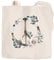 Jutebeutel Peace-Symbol Blumen Flowerpower Hippie Boho Bohemian Autiga® natur 2 lange Henkel