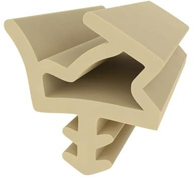 Holzzargendichtung für Holztüren - Beige - 5 Meter - Türdichtung - Zimmertür - Haustür - Steckdichtung - Dichtung