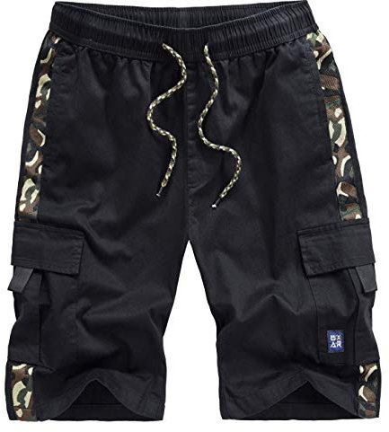 Vcansion Short cargo décontracté en coton avec poches multiples pour homme - Rose - 54 FR