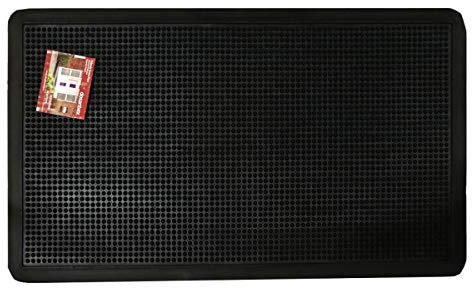 ALLPER Felpudo Antideslizante para el hogar, de Goma con Picos. Medidas: 40 x 70 cm, Color Negro. Material Resistente.