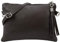 SH Leder Echtleder Umhängetasche Clutch kleine Tasche Abendtasche 22x15cm Anny G248 (Dunkelbraun)
