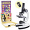 IQCREW by Amscope Kids Premium 85+ teiliges Mikroskop, Farbkamera und interaktives Kinder-Software-Set mit World of Microscope Book – M40-WM