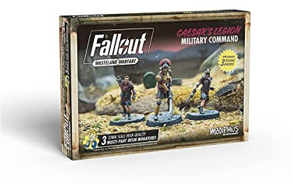 Modiphius Entertainment | Fallout Wasteland Warfare | Caesar's Legion: Military Command | Miniatures | Unpainted