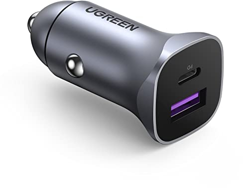 UGREEN A C Dual-Port Car Charger PD30W SCP22.5W