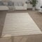 Paco Home Hochflor Teppich Wohnzimmer Shaggy 3D Optik Ethno Boho Vintage Look Weich, Grösse:230x330 cm, Farbe:Creme 2