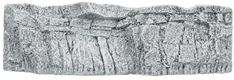 Aqua Della, Dekoration für Aquarium, Steinwand, L – 29,2 x 8,1 x 8,8 cm, Ornament aus Polyesterharz, ungiftig und pH-neutral, für Süß- und Salzwasseraquarien, extrem detailliert