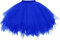 Dressever Damen Tüllrock 50er Rockabilly Petticoat Retro Tutu Ballet Cosplay Prom Abendkleider Anlass Königsblau XX-Large