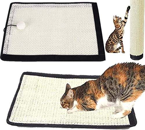 Kratzmatte Katzen Kratzbrett Sisal Katzenkratzbrett Sofa Eckkratzbrett Möbelschutz Kratzspielzeug Wandschutz Wandkratzbrett Kratzbretter Haustier Kratzteppich Kratzschutz für Möbel Zimmerecke Wand