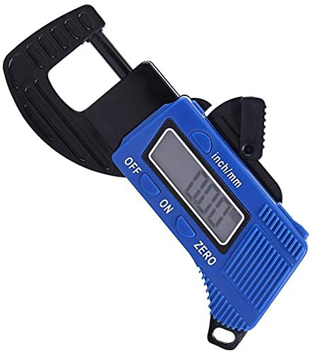 WDX- Micrometro a Misura di Spessore Digitale Micrometro Blu Elettric Blue Strumenti Calibro di Selezione Portatile con Display LCD preciso misurazione