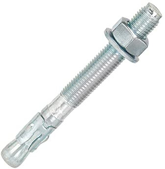 Isolbau Bolzenanker - Schwerlastanker aus verzinktem Stahl mit ETA Zulassung, Option 7 - M16 x 220 mm, fixierbare Dicke: 105 mm - 10 Stück