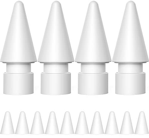 NIUTRENDZ Apple Pencil Spitzen - 4er Stück Hochempfindlicher Spitze Ersatzspitzen Eingabestift Kompatibel für Apple Pencil 2 gen & 1st