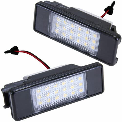 Modifycar LED Kennzeichenbeleuchtung kompatibel mit NISSAN QASHQAI | J11, J10 | Seit 2006+ Canbus SMD Plafon Kennzeichenbeleuchtung weiß