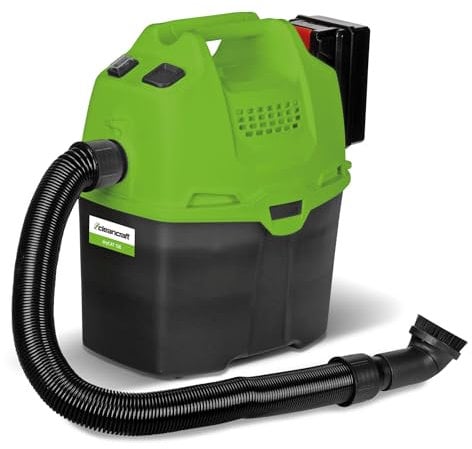 Cleancraft Trockensauger dryCAT 15B (Staubsauger inkl. Akku + Zubehör, Behälter 5 l, inkl. HEPA F9 Filter, Industriesauger, Luftmenge 11 l/min) 7002106