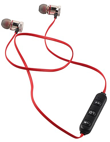 Akozon Drahtloser Bluetooth Sport, Magnet Drahtloser Bluetooth Sport Kopfhörer für Android, Gold