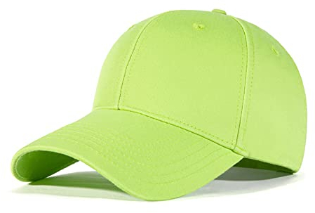 Bakicey Baseball Cap Unisex Outdoor Sonnenhut Damen Baseball Cap Baumwolle Baseball Mützen Erwachsenen Casual Hip Hop Baseboard Baseballkappe Verstellbar Herren Baseball Cap Kappe (Weide Grün)