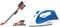 Belaco Corded Upright vacuum cleaner 600W 3 in 1 Stick handheld vacuum cleaner bagless HEPA and Multi cyclonic function portable and light weight & Infapower X601 Iron, Blue