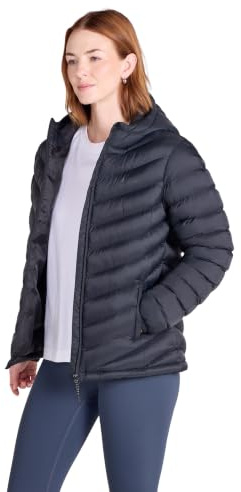 Mountain Warehouse Frosty Damen-Daunenjacke | Leichter, wasserabweisender Mantel mit Kapuze, getestet bis −30 °C und gefüttert, für kalte Tage, Winter und leichten Regen