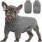 Queenmore Hundepullover Grosse Hunde Wärme Dackel Hundepulli Strick Pullover Hund Strickmantel Mit Zopfmuster Hundepullover Französische Bulldogge Bulldog Chihuahua Katzen Corgi, Dunkelgrau, L