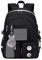 Ternbay Niedliche Rucksack für die Schule Stilvolle Laptop-Rucksack für Frauen Mädchen Schultasche Schwarz