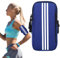 Brassard de Sport, Fascia Braccio per Running, Porta Cellulare Running, Portable Universel Brassard Smartphone de Course per Jogging Fitness All'aria Aperta, Blu