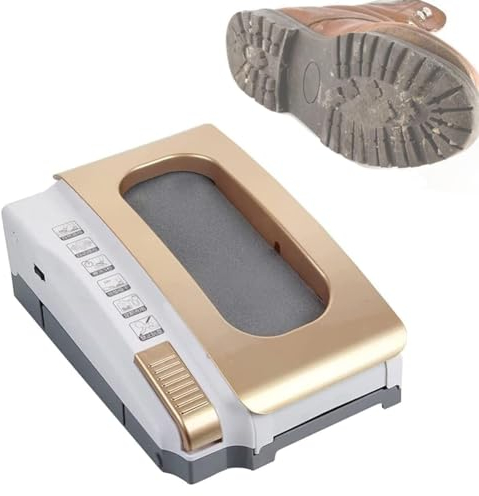 Vollautomatische Schuhsohlen-Reinigungsmaschine, 30-W-Sohlenreinigungsmaschine, intelligente Schuhpolierausrüstung mit automatischer Induktion, Schuhreiniger mit saugfähigem Pad und integriertem