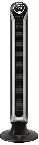 Rowenta VU6670 Eole Infinite, ventilatore a torre, timer fino a 8 ore, 3 velocità, telecomando, spegnimento automatico, nero (ricondizionato)