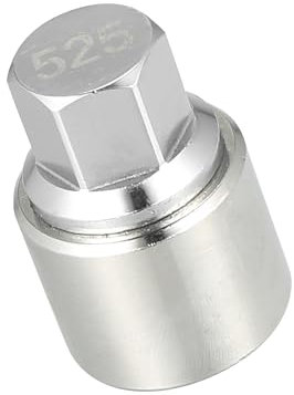 Partuto 525 Wheel Lock Lug Nut - for Volkswagen Metal Silver Tone - 1 Pcs