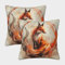 ShoraSlvan Jungle Fox Kissenbezug 2er Set Kissenbezüge Wohnzimmer Kissenhülle Sofakissen Waschbar Kopfkissenbezug Für Sofa Schlafzimmer Couch Outdoor Zierkissen 40x40cm